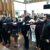 Cerimônia de entrega de carteiras dia 15 de Maio de 2018